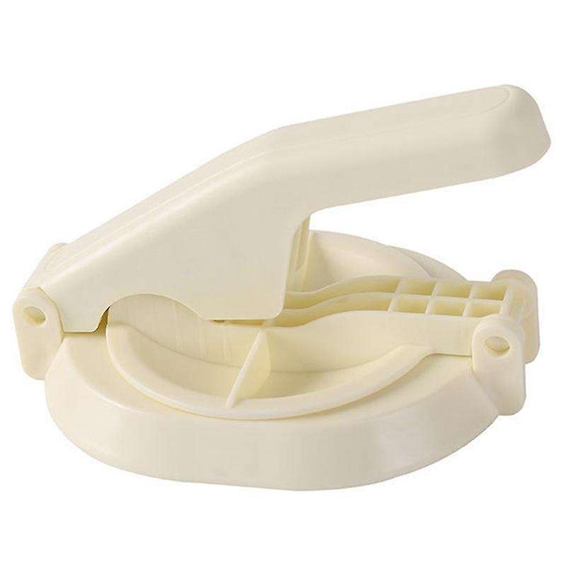Manual Skin Press Mold Dumpling Making Tool Pastry Dough Cutter Beige