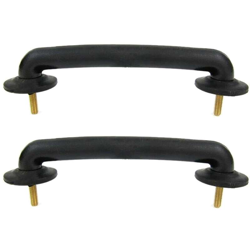 2x Hood Windshield Bracket Footman Loop - for 97-18 Jeep Wrangler Jk