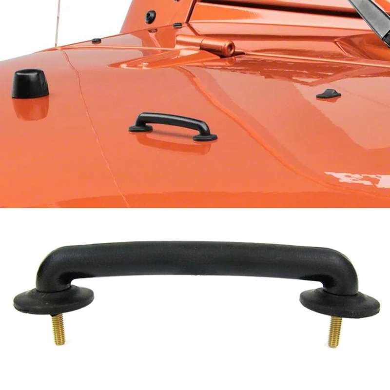 2x Hood Windshield Bracket Footman Loop - for 97-18 Jeep Wrangler Jk