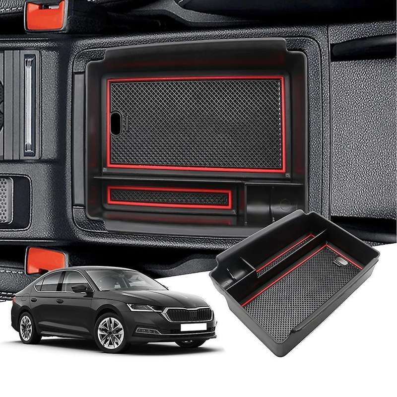 Center Console Armrest Storage Box for Skoda Octavia Mk4 2020 2021