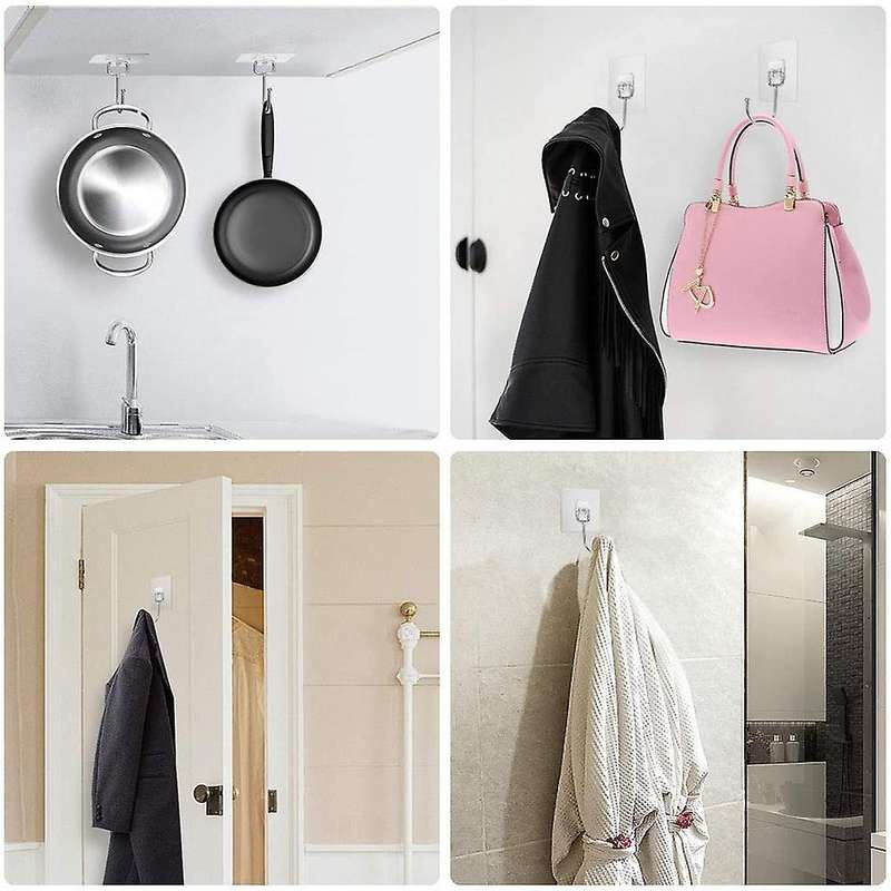 Large Adhesive Hooks,for Hanging Heavy Duty, Use Bathroom,16 Pack