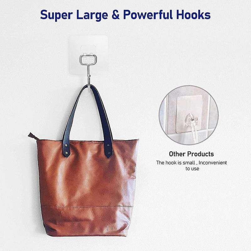 Large Adhesive Hooks,for Hanging Heavy Duty, Use Bathroom,16 Pack