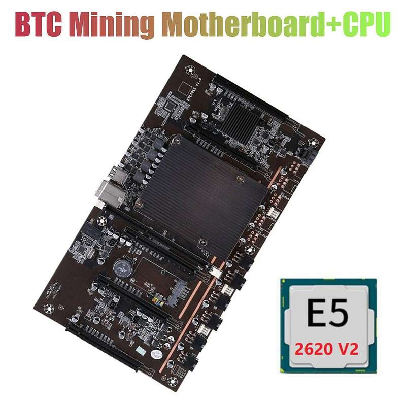 X79 Btc Motherboard H61 with E5-2620 V2 Cpu 5x Pci-e 8x for Btc Miner