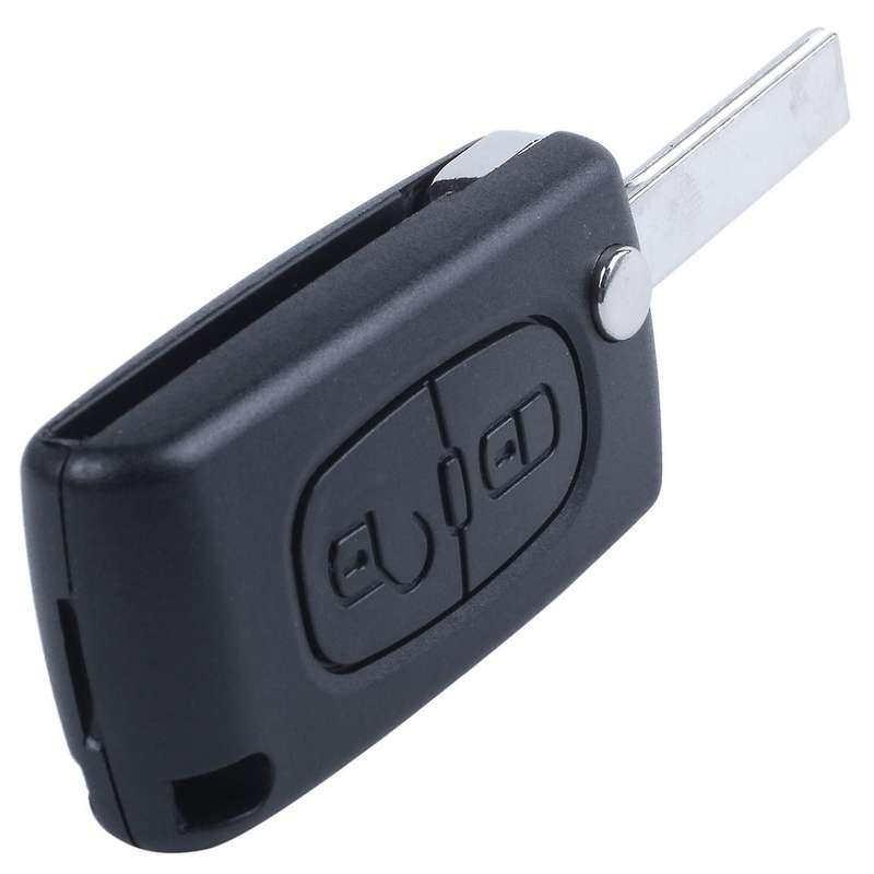 Remote Car Key Case for Citroen C2 C3 C4 C5 C6 C8 2 Buttons Black