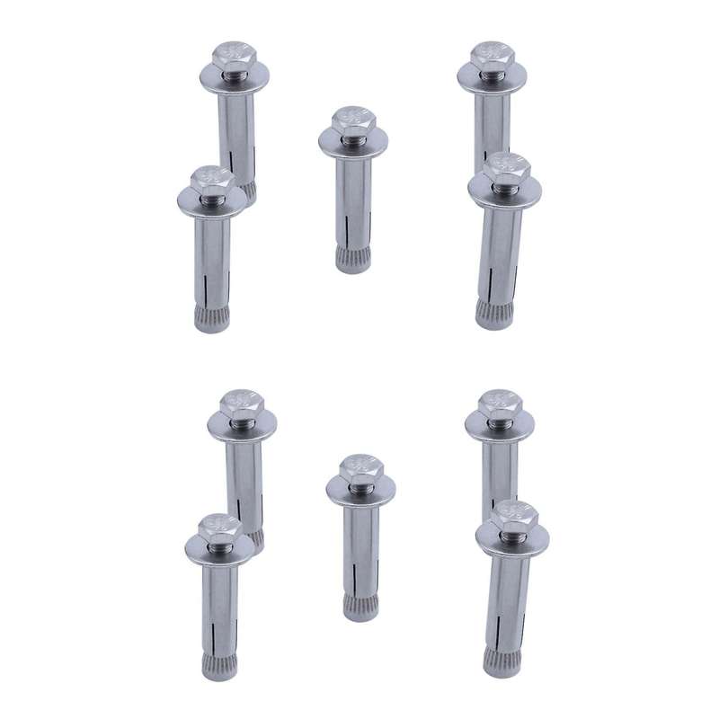 M6x40mm Repair Part Hex Head Sleeve Expansion Bolt Anchor 10pcs
