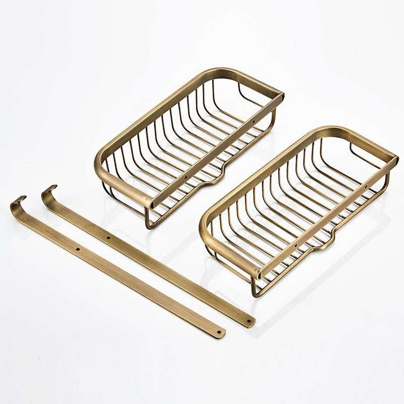 Rectangular European-style Bathroom Rack Storage Rack Wall-mounted
