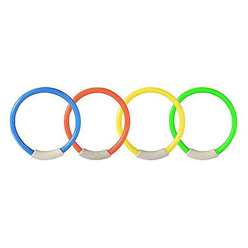Diving Rings Swimming Pool Toy Rings 4 Pack Toys for Kids Plastic
