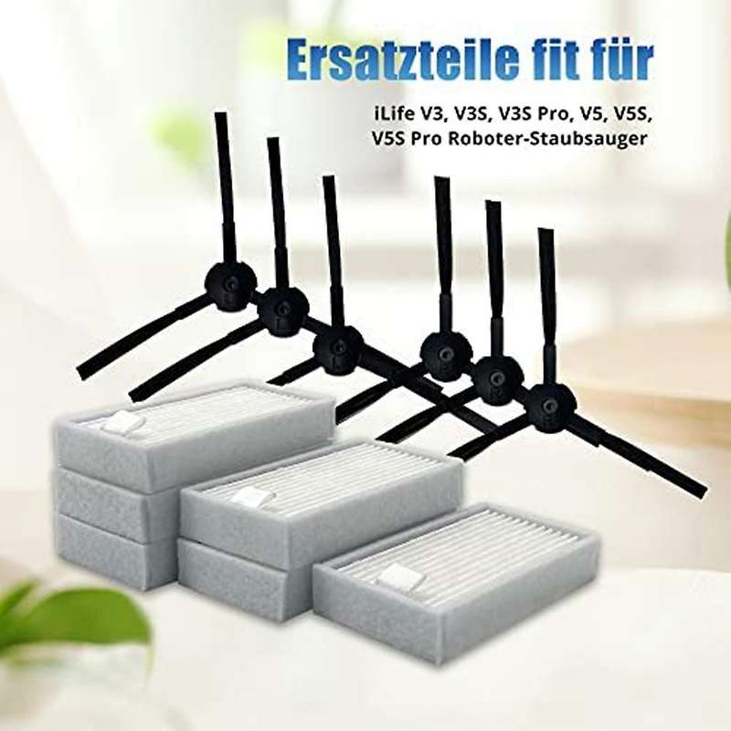 Filter Kit for Vacuum Cleaner Ilife V3 V3s V5 V5s Pro Vacuum Cleaner