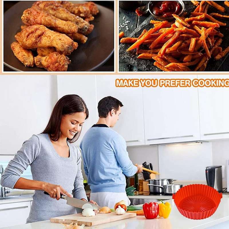 Air Fryer Silicone Pan,parchment Liner,air Fryer Liner Pot