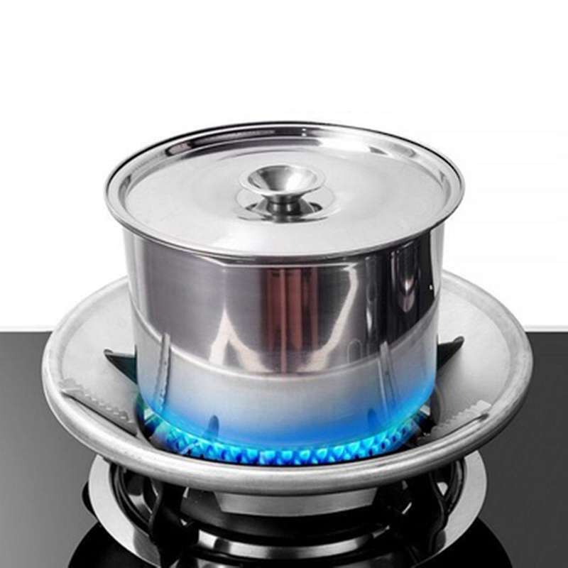 Gather Fire Gas Stove Cover Support Stand Trivet Four Hole,silver