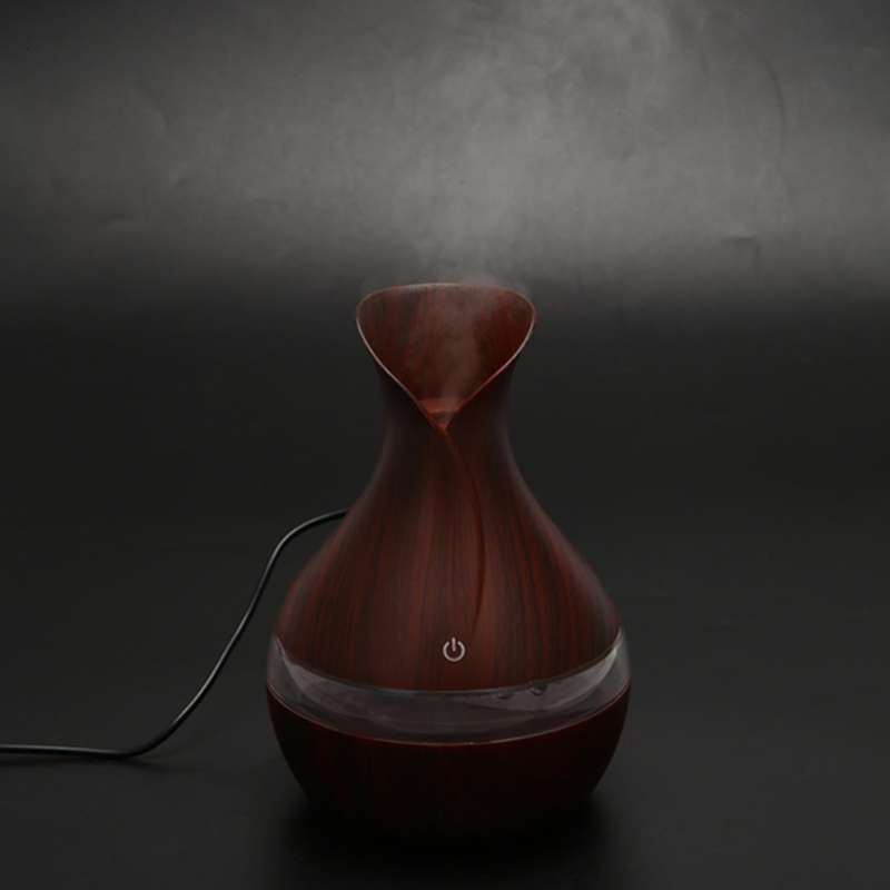 300ml Ultrasonic Humidifier Aroma Essential Oil Diffuser Deep Color