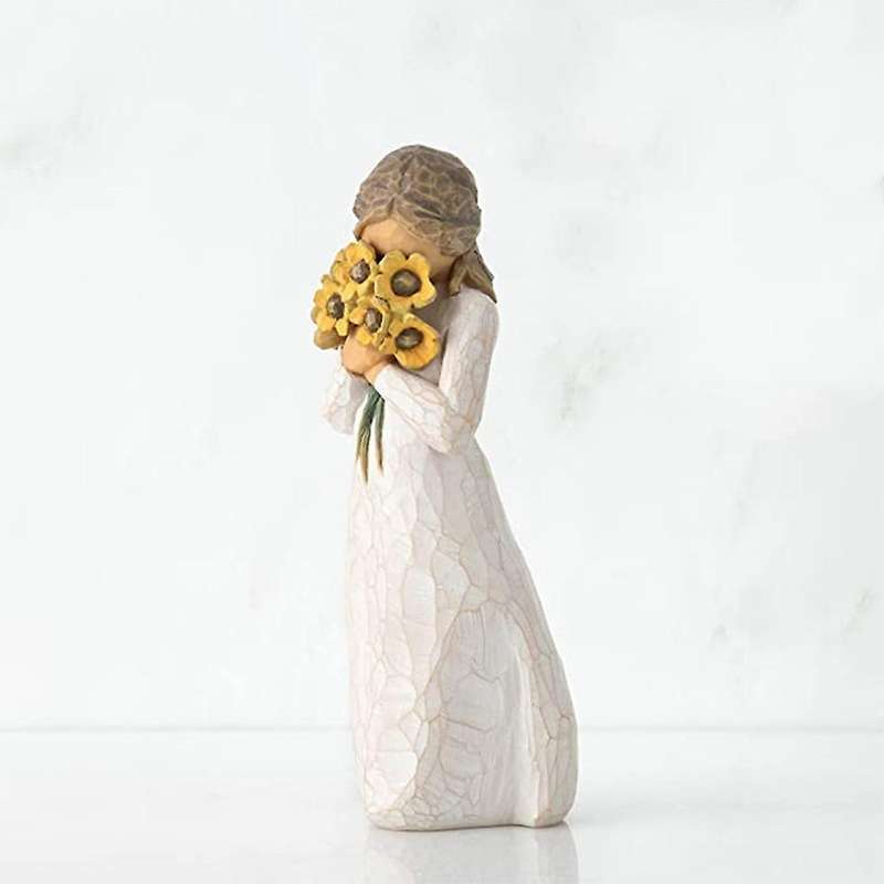 Bouquet Girl Statue Home Decorations Resin Crafts Gifts for Family