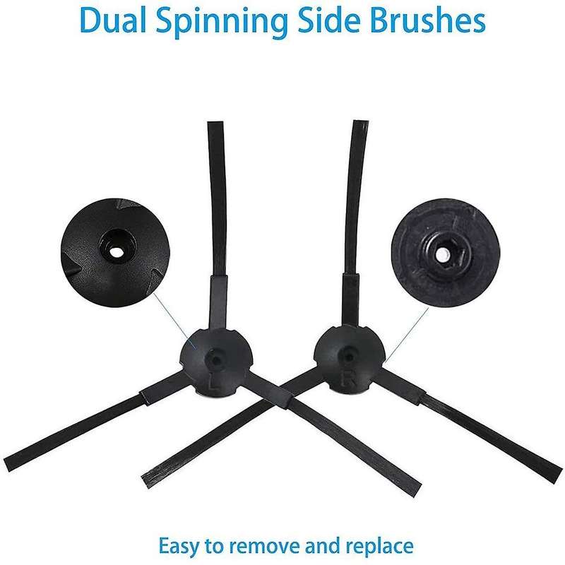 Filter Side Brushes Replacement Parts Set for Ilife V3 V3s V5 V5s
