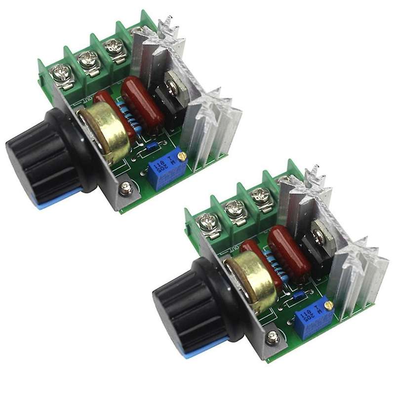 2 Pcs Speed Controller for Ac Motor Ac 220v 2000w Thyristor Motor