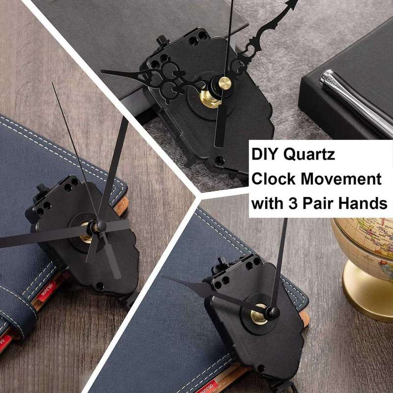 Diy Pendulum Clock Movement Mechanism with 3 Pairs Different Hands