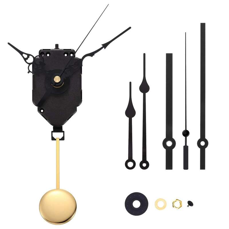 Diy Pendulum Clock Movement Mechanism with 3 Pairs Different Hands