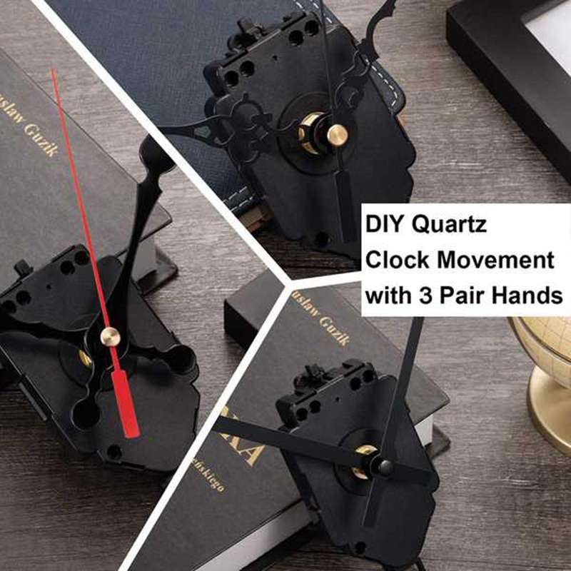 Diy Pendulum Clock Movement Mechanism with 3 Pairs Different Hands