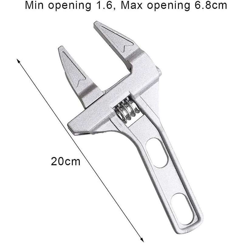 Adjustable Wrenches 6-68mm Wide Jaw Wrench Bathroom Wrench Hand Tools