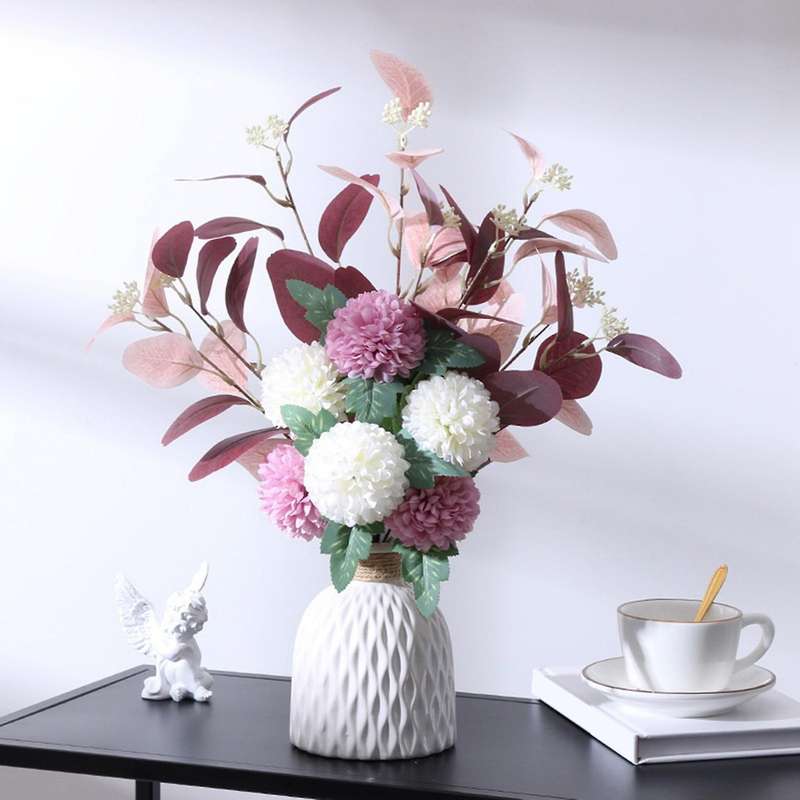 Artificial Bridal Shower Wedding Anemone Bouquet Artificial Flowers B