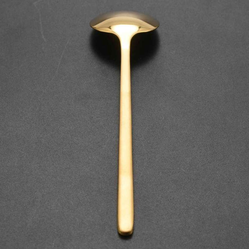 2 Pcs/set Coffee Scoop 304 Stainless Steel Coffee Spoon Gold S