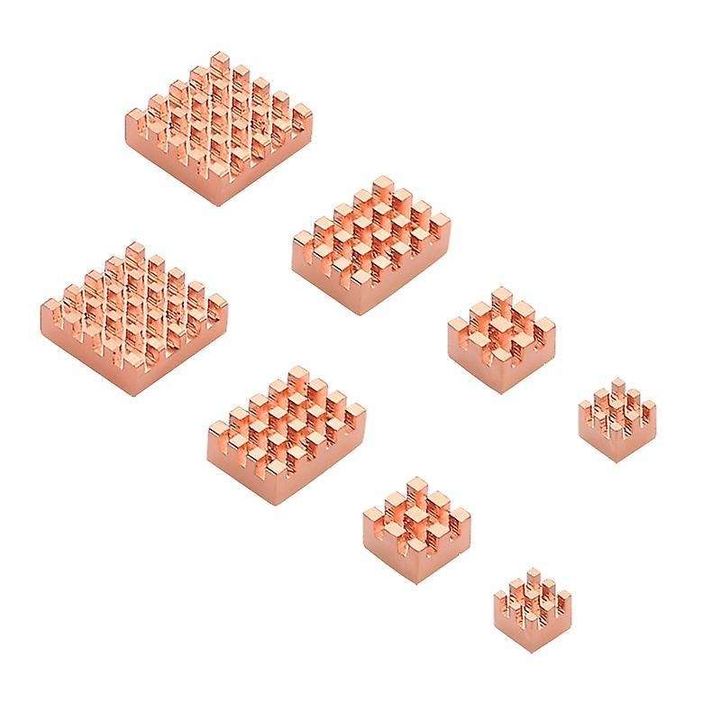 2set Heat Sink Metal Copper Heatsink Pad for Raspberry Pi 4 Model B
