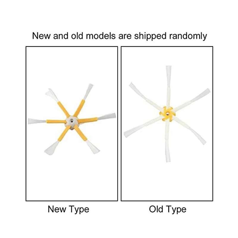 6-armed Side Brushes for Irobot Roomba 500 600 700 Series Robotic