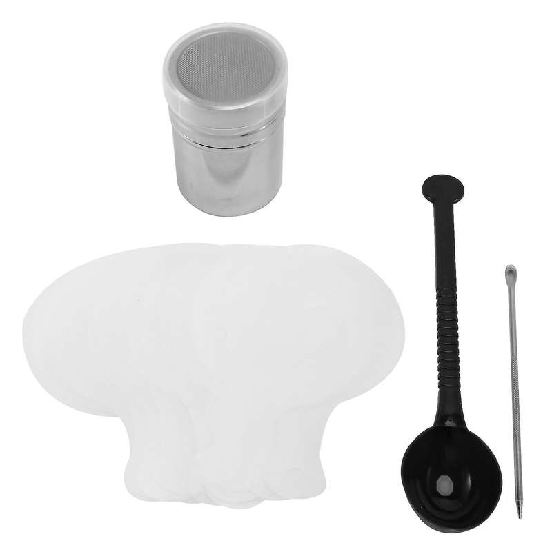 Coffee Cappuccino Stencils,powdered Sugar Shakers,flour Shakers