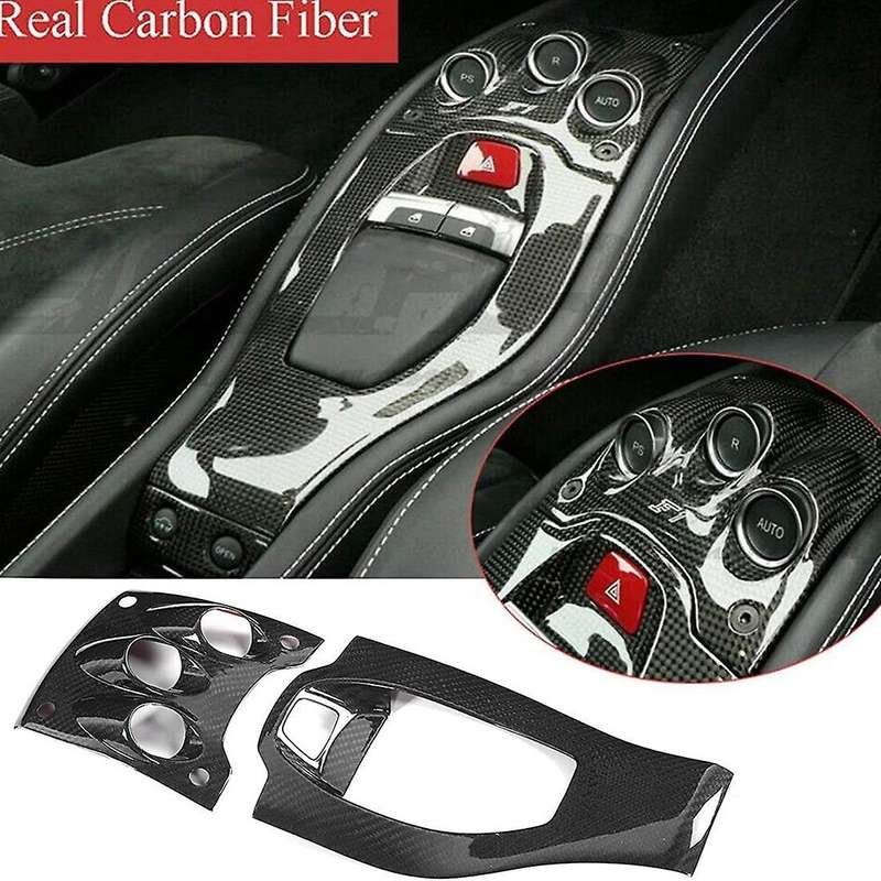 Gear Shift Panel Cover, Central Control Gear Shift Real Carbon Fiber
