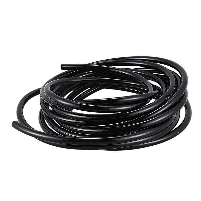 Black 5 Meters 8mm Od 5mm Id Wall Thickness Pu Air Hose Pipe