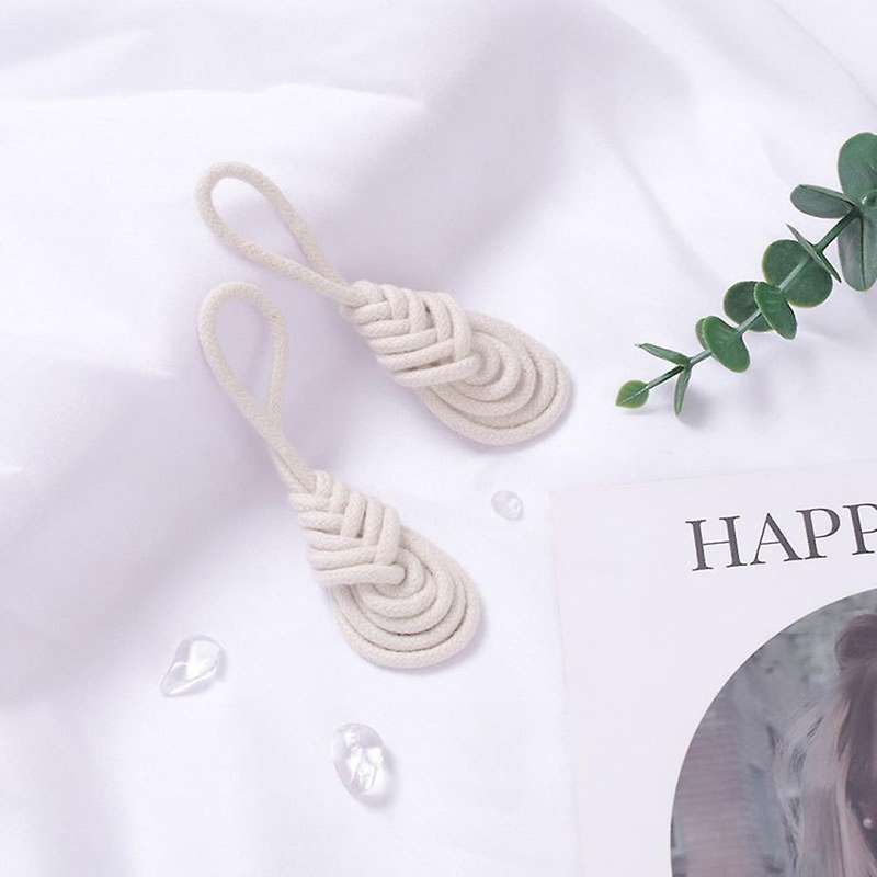 Cotton Rope Napkin Ring Set Of 4,pastoral Napkin Holders without Bead