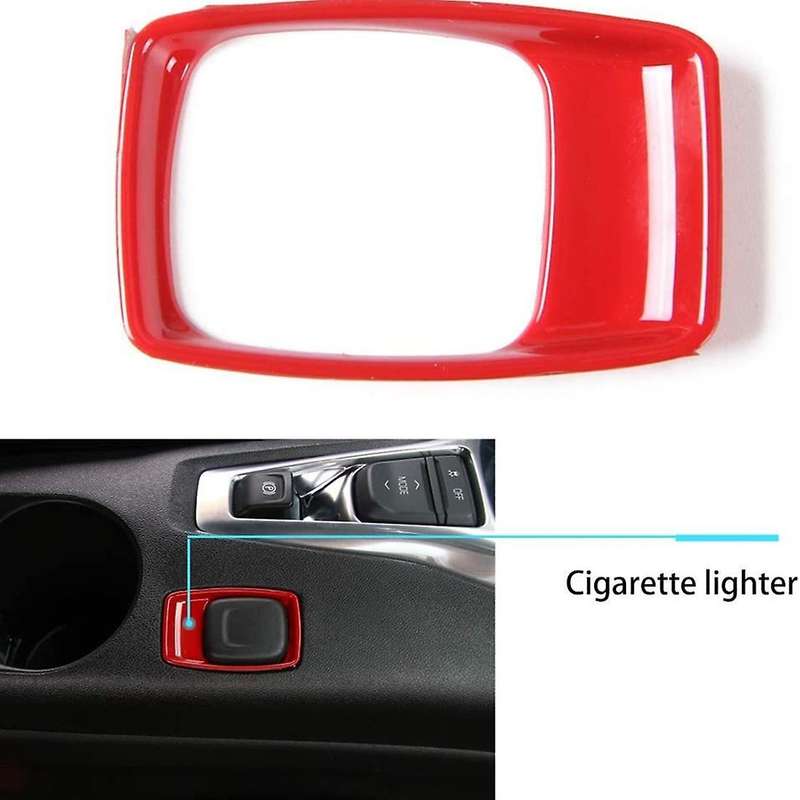 Center Console Gear Shift Panel Kit for Chevrolet Camaro,red