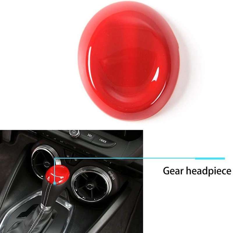 Center Console Gear Shift Panel Kit for Chevrolet Camaro,red