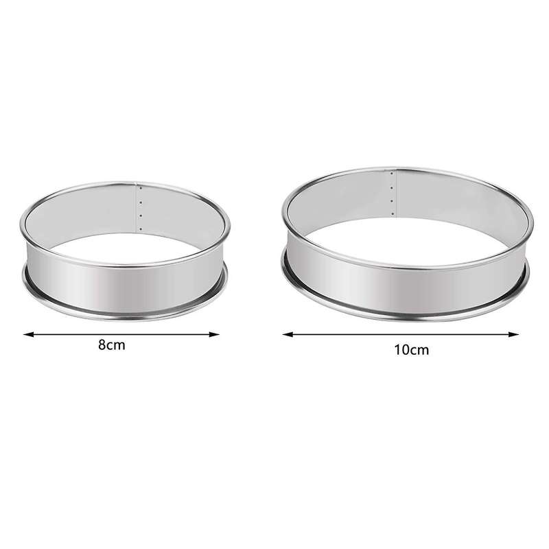 Muffin Tart Rings Cake Ring Crumpet Tart Rings Pusher Cooking Mold
