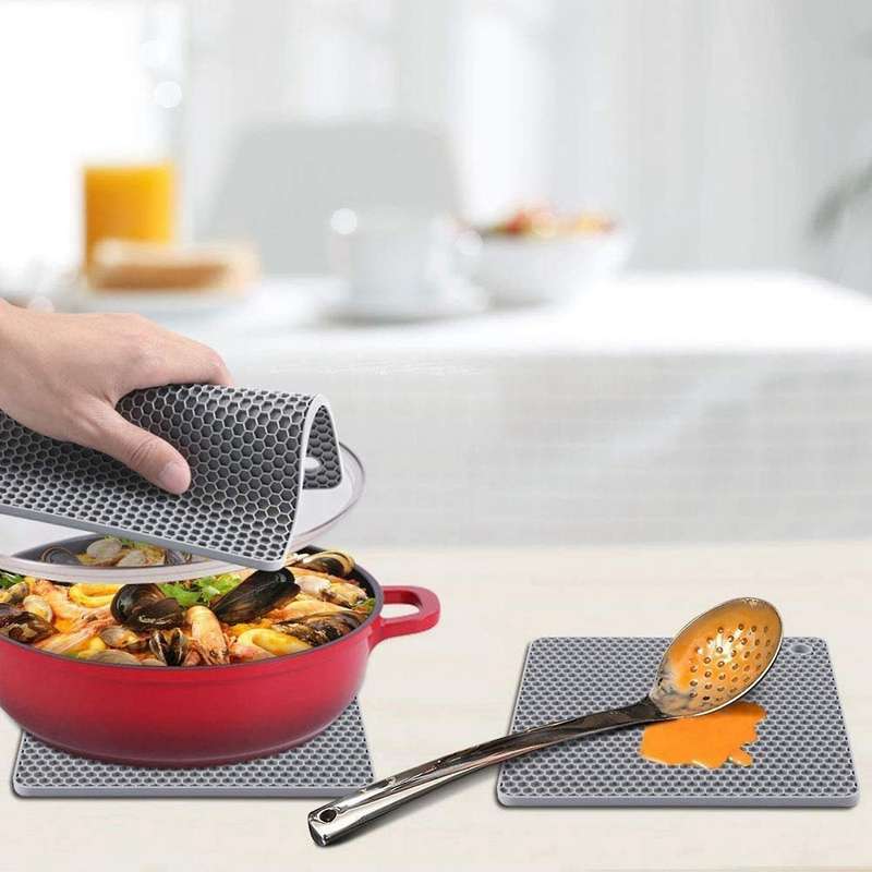 Silicone Coasters Non-slip for Hot Pads Spoon Rest Cooking and Food