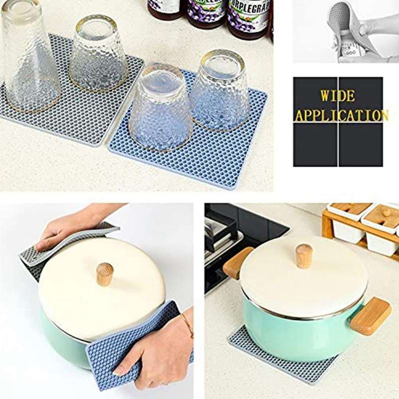 Silicone Coasters Non-slip for Hot Pads Spoon Rest Cooking and Food