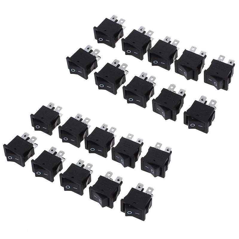 20 Pcs X 4 Pin On-off 2 Position Dpst Boat Rocker Switches 10a/125v