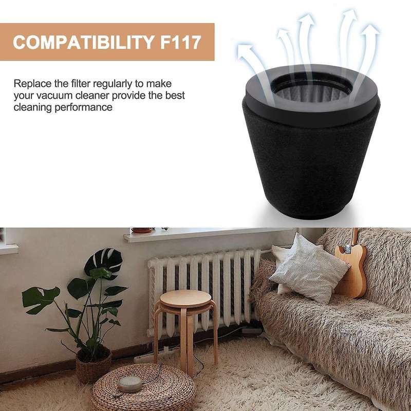 2 Pack Filter for Dirt Devil Scorpion Handheld Vacuum Cleaner F117