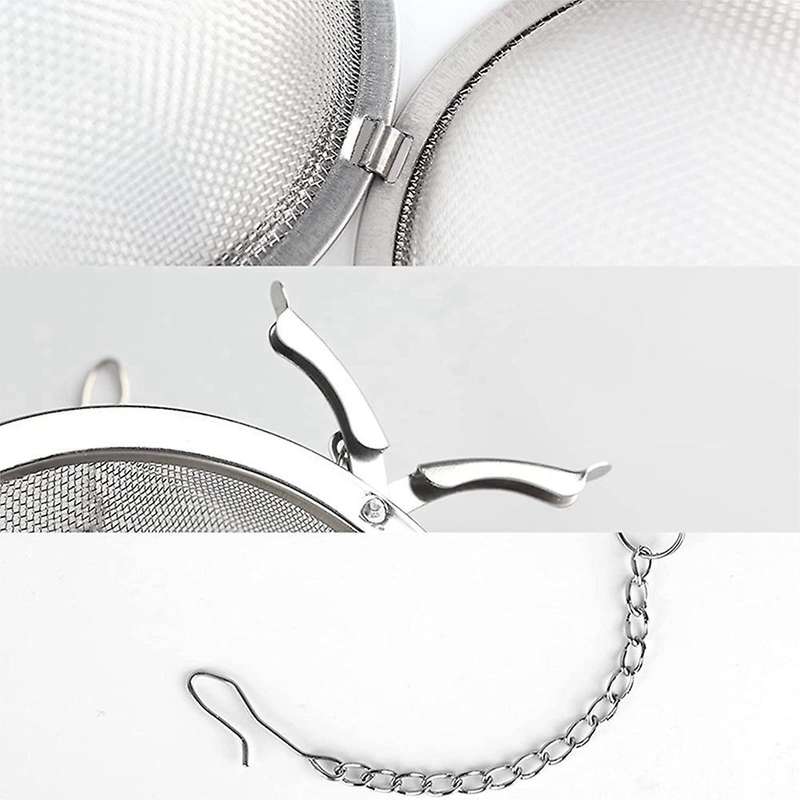 4pcs Stainless Steel Mesh Tea Ball 3.5 Inches Tea Strainers for Tea