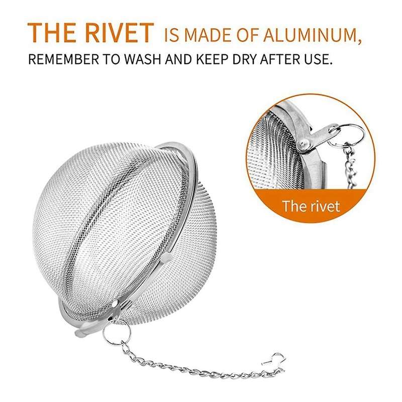 4pcs Stainless Steel Mesh Tea Ball 3.5 Inches Tea Strainers for Tea