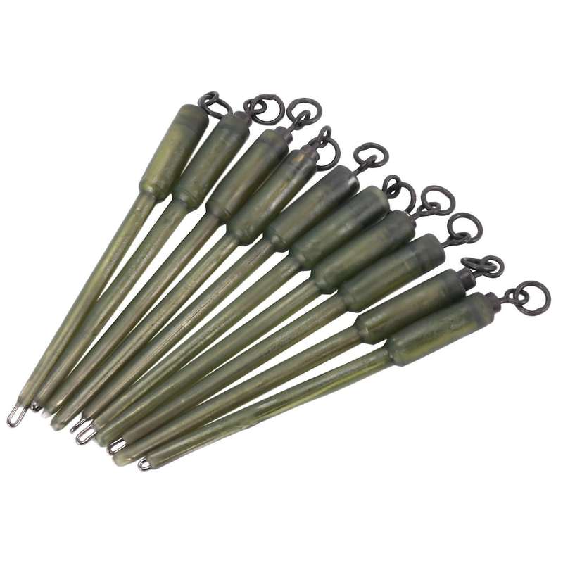 10pcs Carp Fishing Connector Swivels Pva Tube Bags Stems Solid Bag
