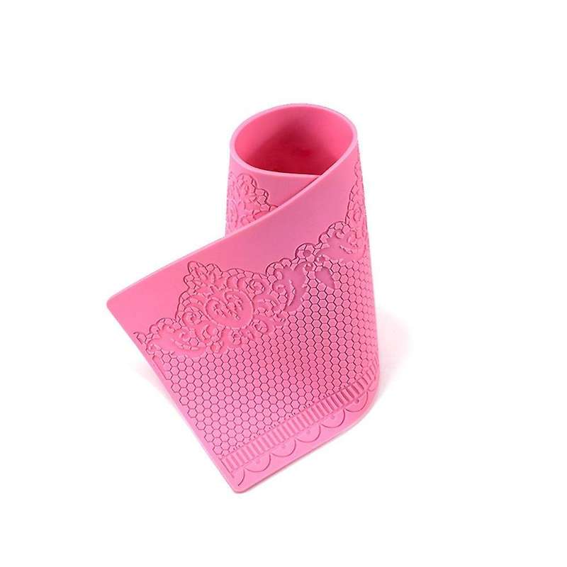 Diy Craft Honeycomb Impression Cake Lace Mat Fondant Border Silicone