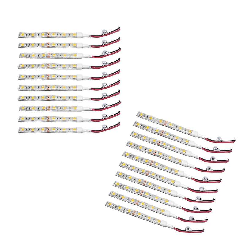 10pcs 10cm Waterproof White 5050 Led Strip Lights Dc 12v Caravan