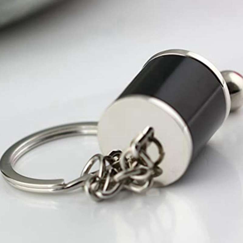 2x Auto Parts Model 6-speed Manual Transmission Shift Lever Keychain