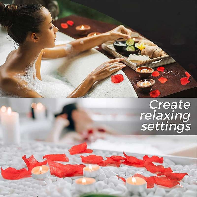3600 Pcs Fake Artificial Silk Rose Petals, for Valentine's Day Room
