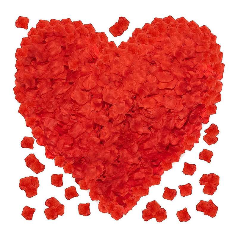 3600 Pcs Fake Artificial Silk Rose Petals, for Valentine's Day Room