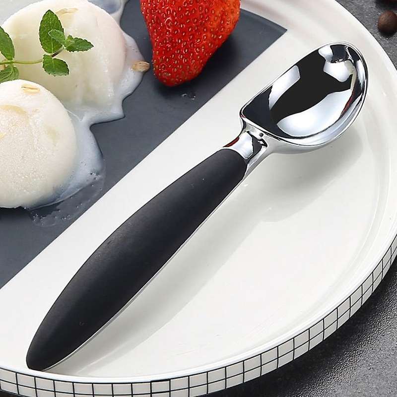 2pcs Zinc Alloy Ice Cream Yogurt Jelly Dessert Spoon Kitchen Tools