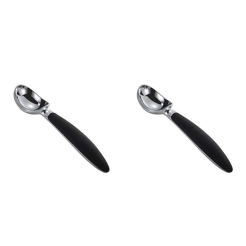 2pcs Zinc Alloy Ice Cream Yogurt Jelly Dessert Spoon Kitchen Tools