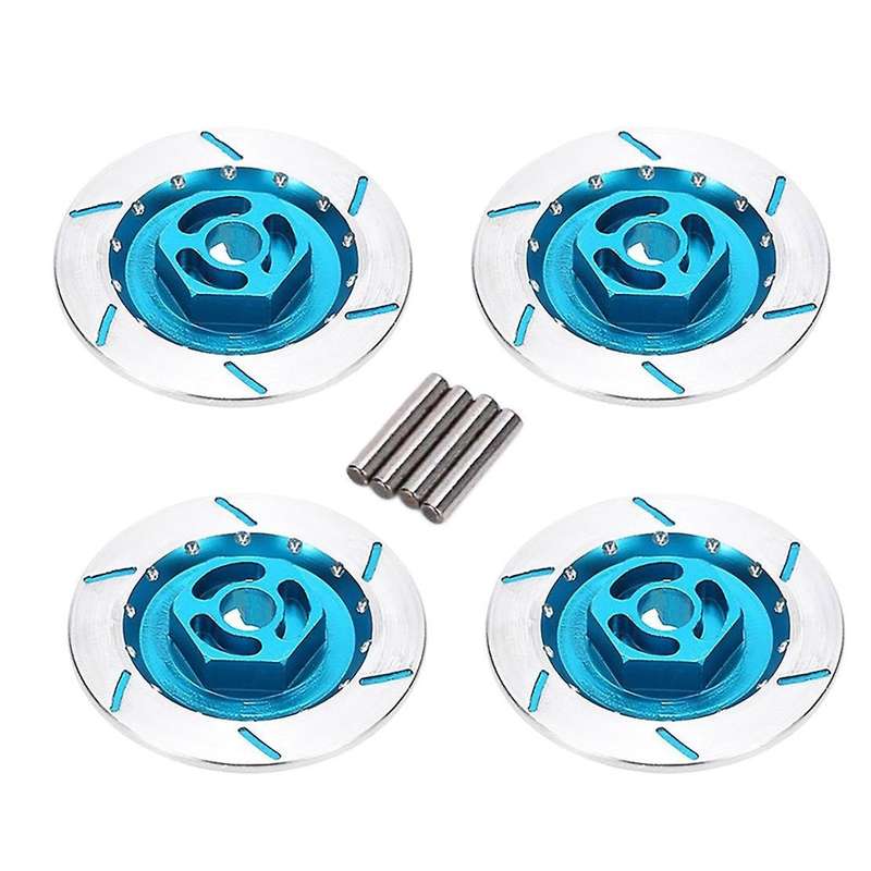4pcs Disc Brake Caliper Assembly Set for Mn86 Rc Car Parts Blue