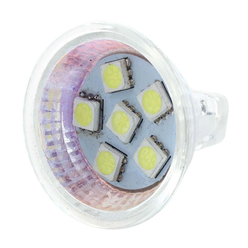 Mr11 Gu4 Pure White 5050 Smd 6 Led Office Spot Light Lamp Bulb Energy Saving 12v