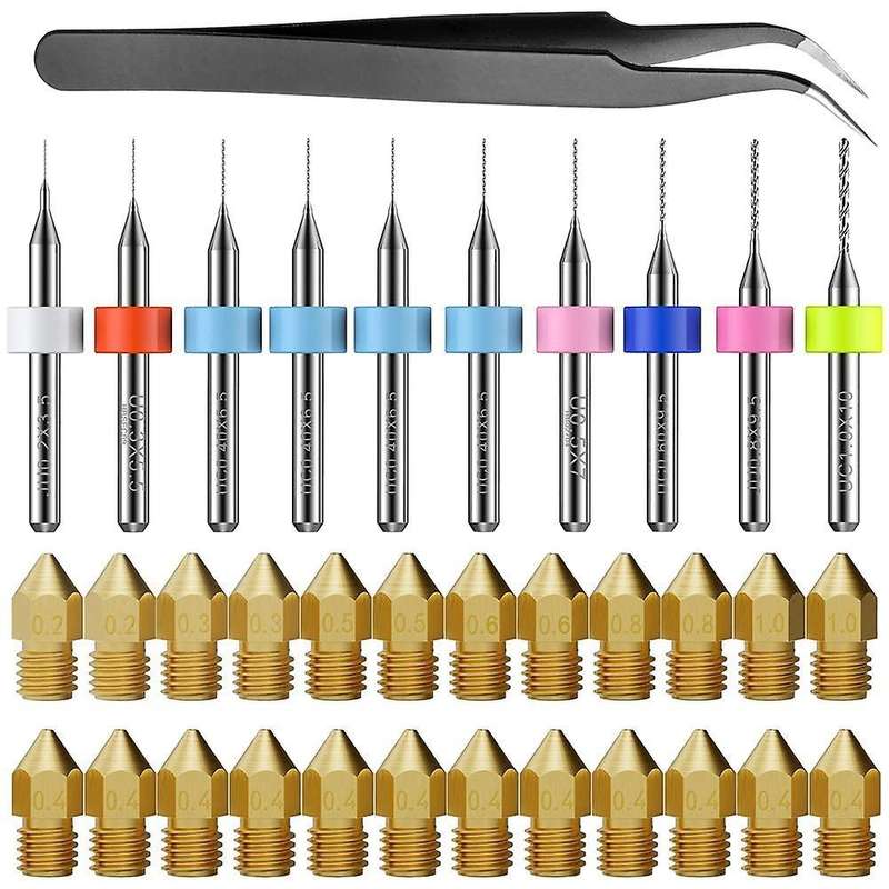 3d Printer Nozzle Kit Mk8 Extruder with Bits for Creality Cr-10 Ender